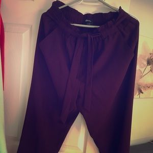 Plum Paperbag pants